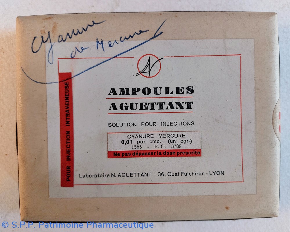 science pharmacie cyanure de mercure 25 ampoules
