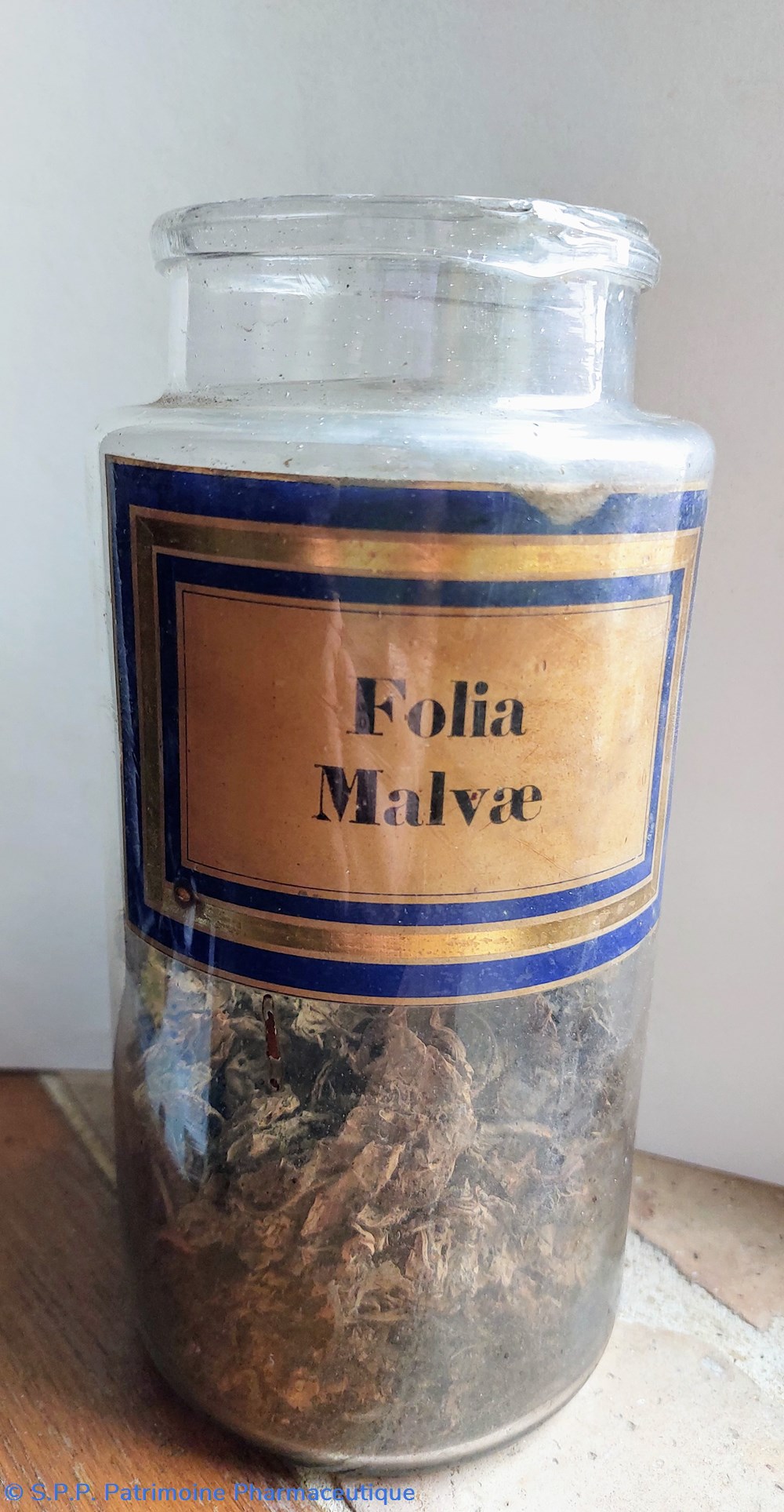 Folia Malvae Flacon en verre Herboristerie grand modèle 2 science pharmacie folia malvae flacon en verre herboristerie grand modele