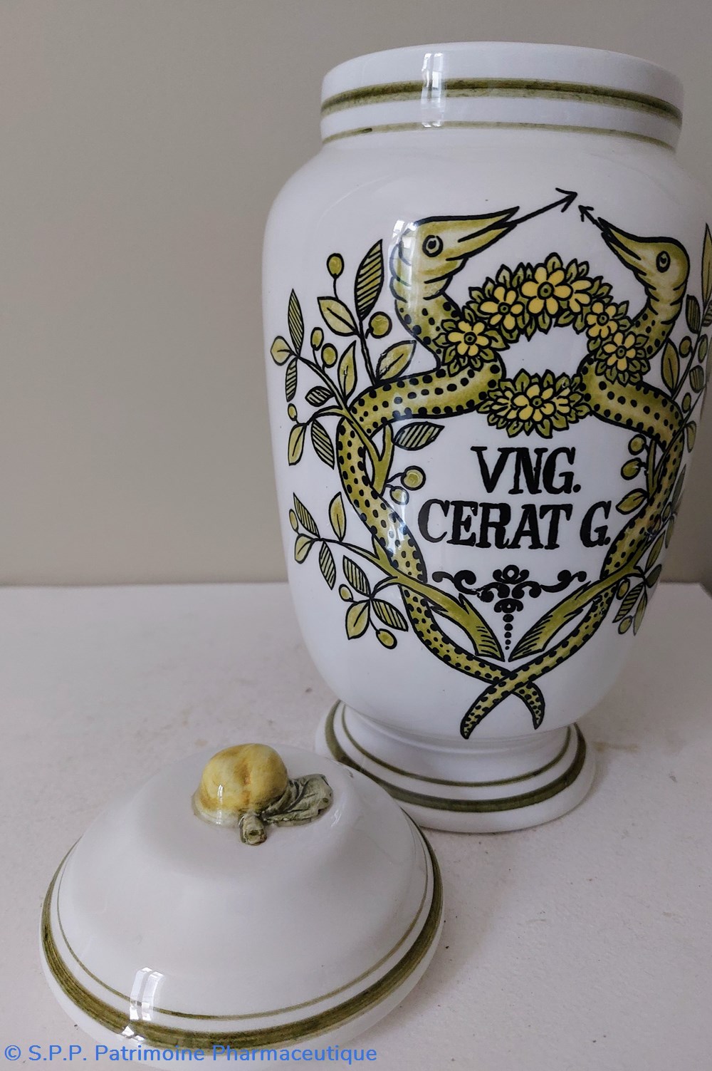 objets publicitaires pot de pharmacie vng cerat g oleo glycerine
