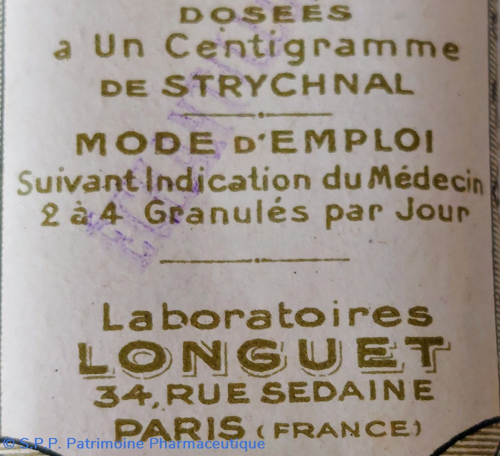 STRYCHNAL /Granulés Longuet 8 science pharmacie strychnal granules longuet