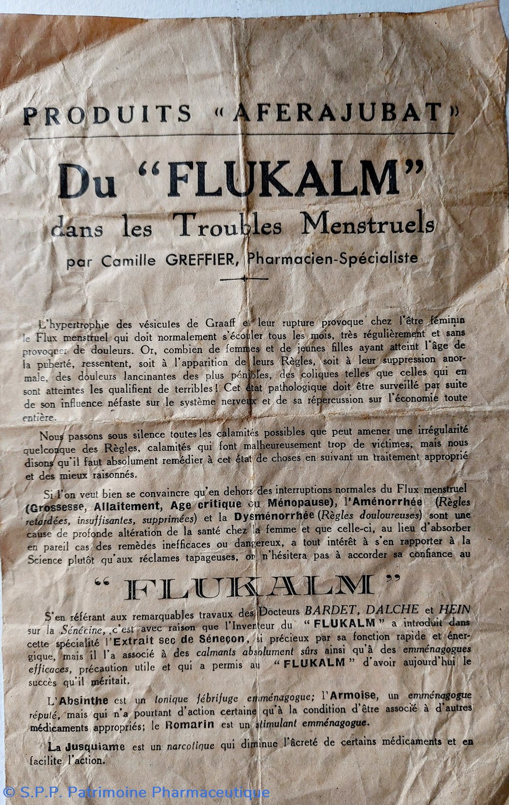 documents anciens du flukalm info produit