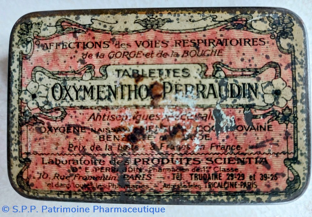 OXYMENTHOL PERRAUDIN Tablettes 2 science pharmacie oxymenthol perraudin tablettes