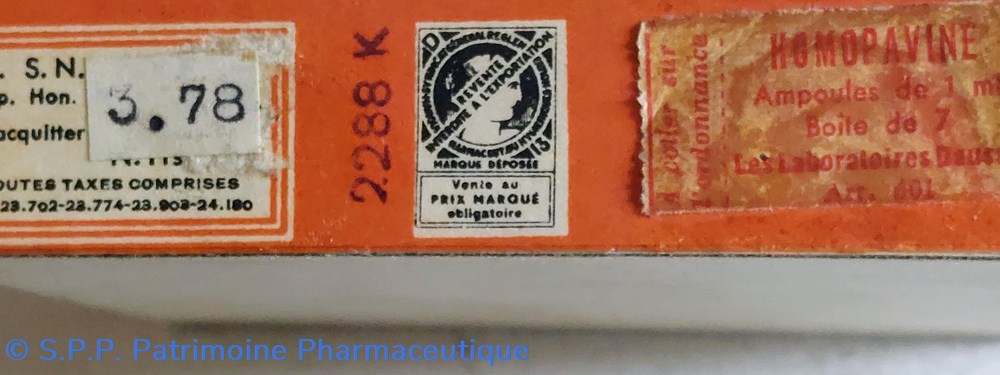science pharmacie homopavine 7 ampoules 1 ml dausse