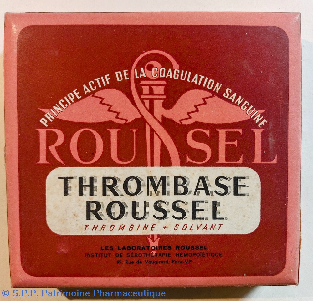 THROMBASE ROUSSEL Ampoules science pharmacie thrombase roussel ampoules