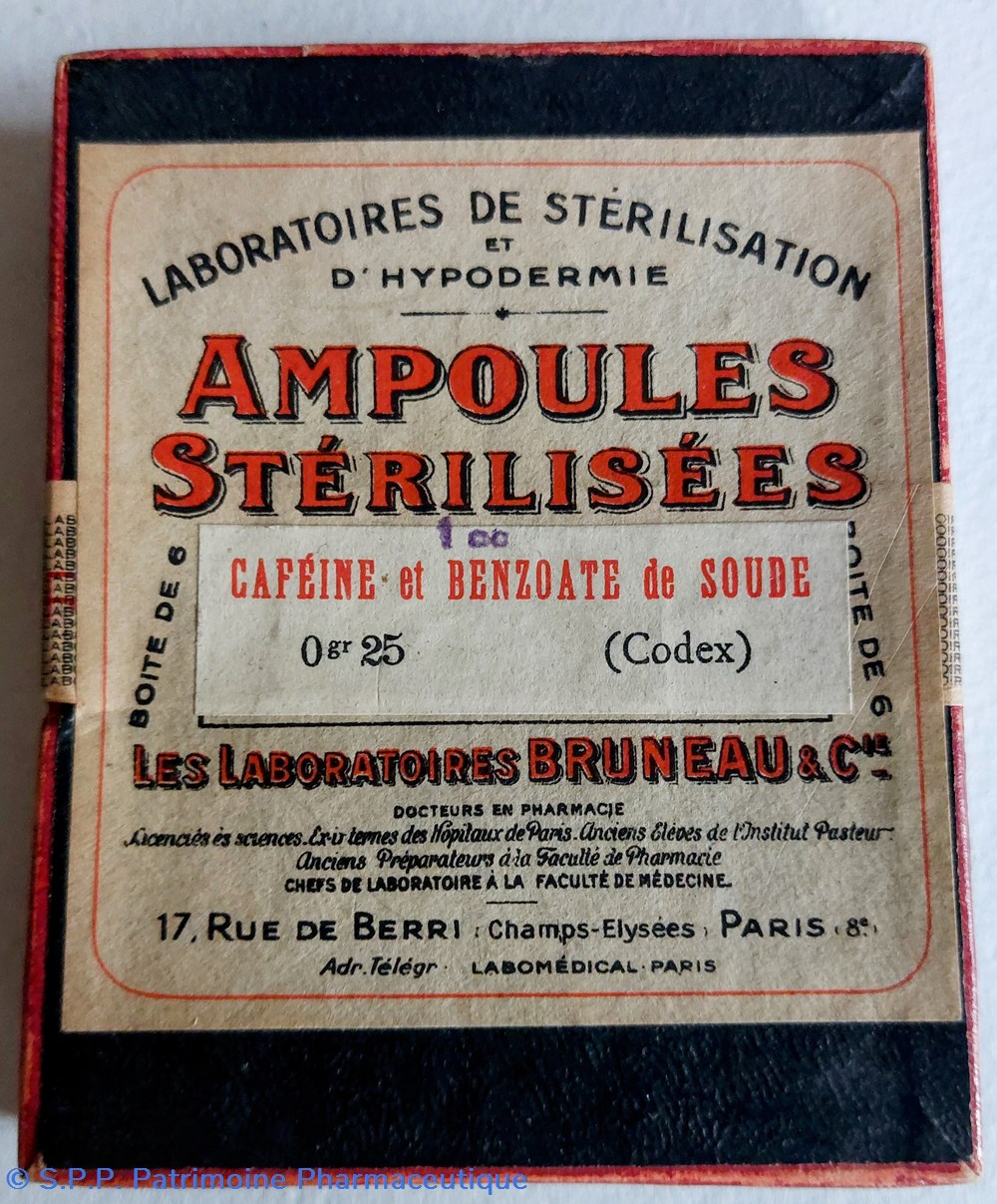 CAFÉINE et BENZOATE de SOUDE (Ampoules) science cafeine et benzoate de soude ampoules
