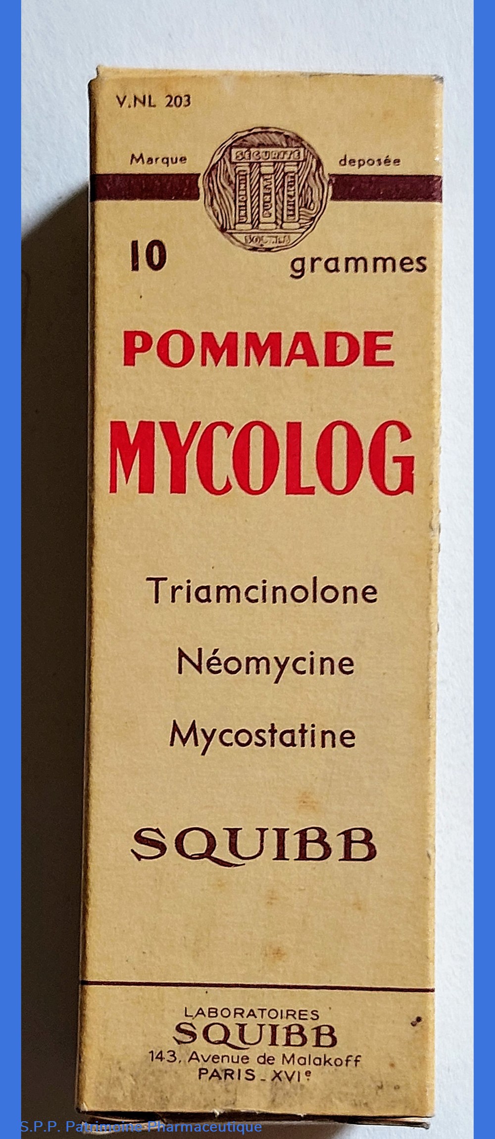 science pharmacie mycolog pommade squibb tube 10gr