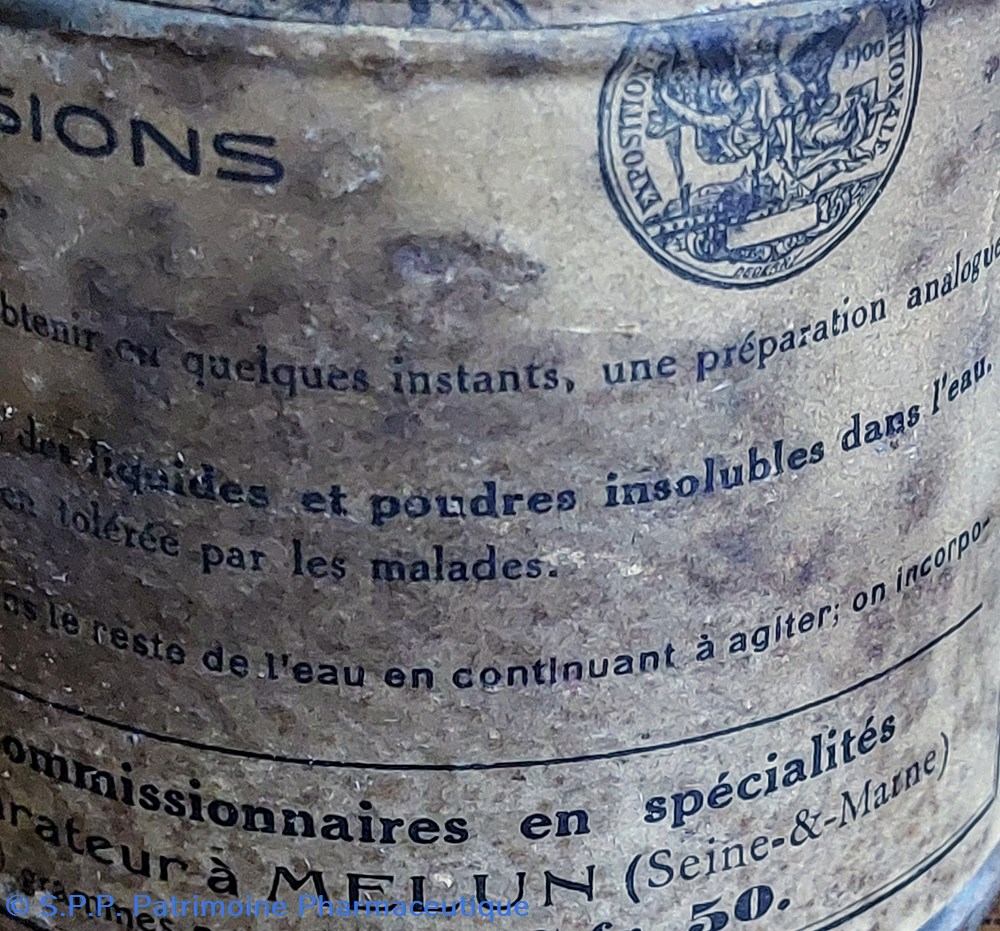 Poudre Amygdaline ROCHE / Boîte métallique 8 science pharmacie poudre amygdaline roche boite metallique