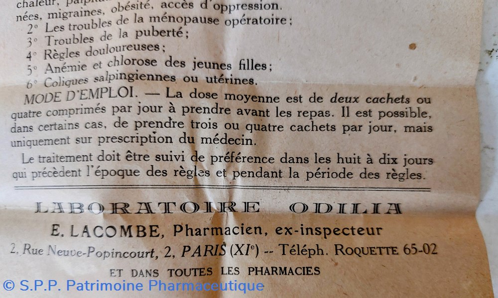 GYNOPAUSINE / Comprimés ODILIA 6 science pharmacie gynopausine comprimes odilia