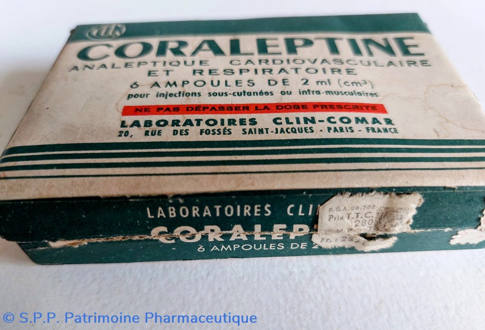 CORALEPTINE Lab. CLIN-COMAR science pharmacie coraleptine lab clin comar