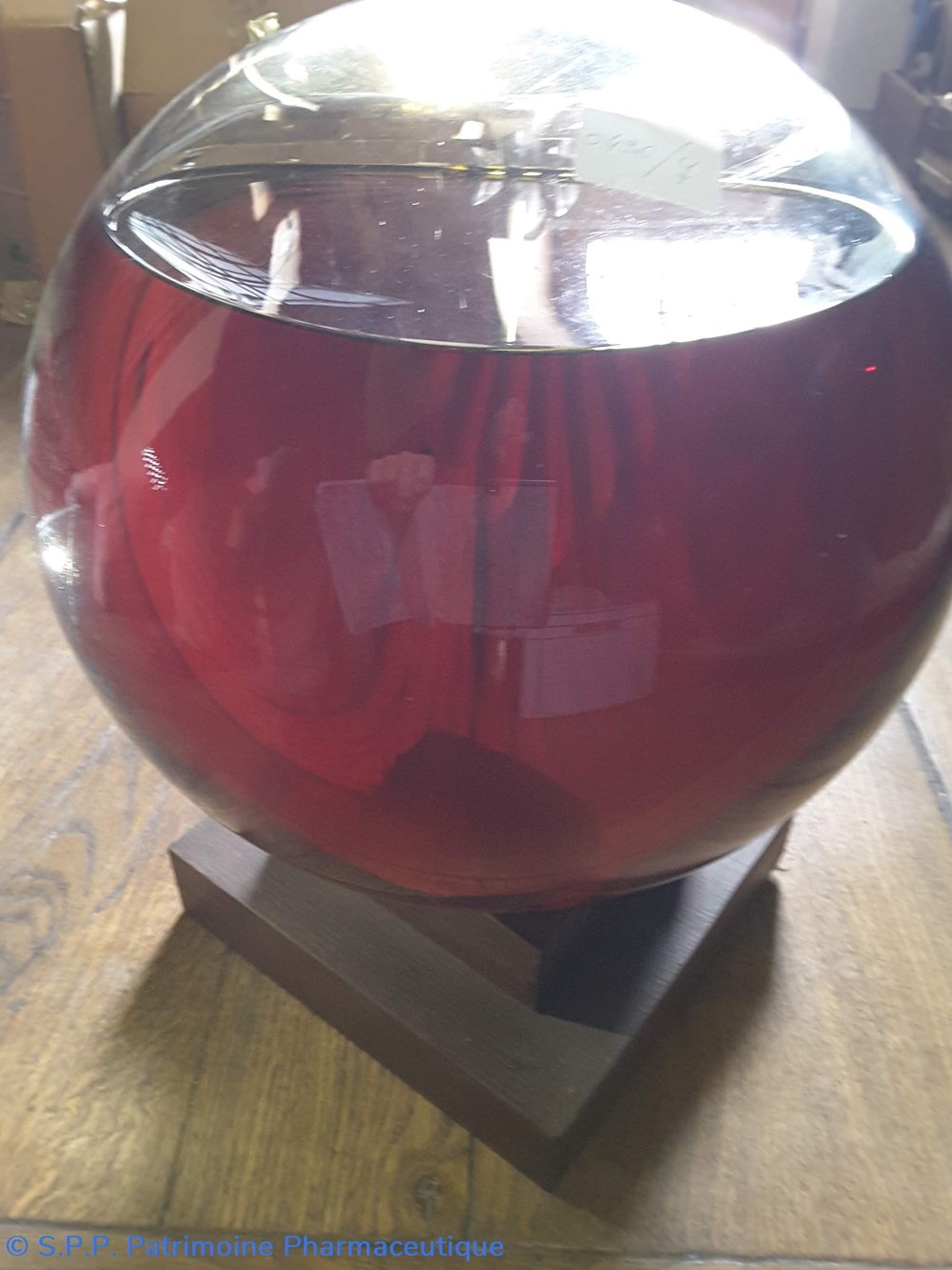 Boule cristal décorative rouge 3 science pharmacie boule cristal decorative rouge