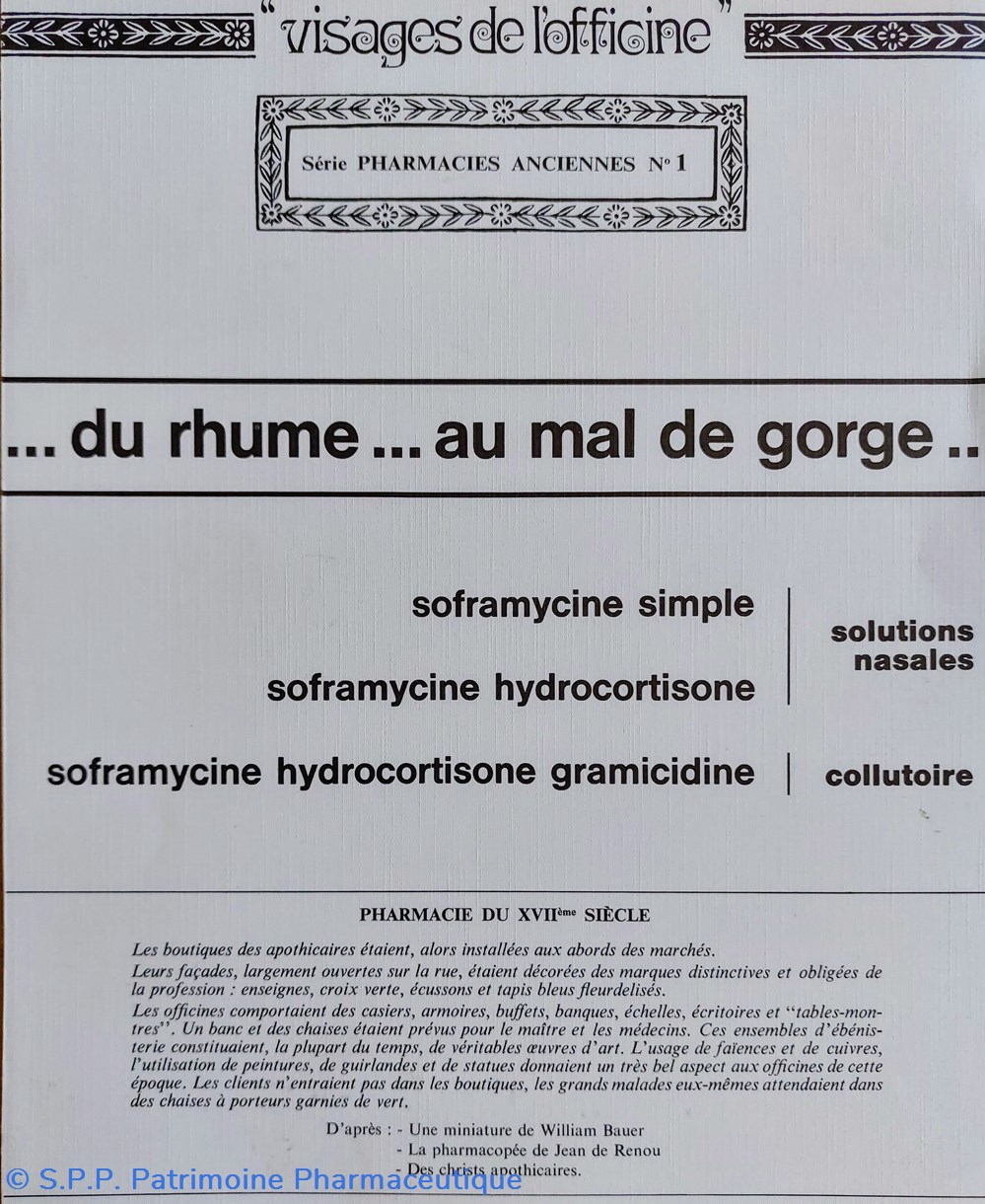 Pharmacie du XVII ème siècle / Lab ROUSSEL n1 4 science pharmacie du xvii eme siecle lab roussel n1