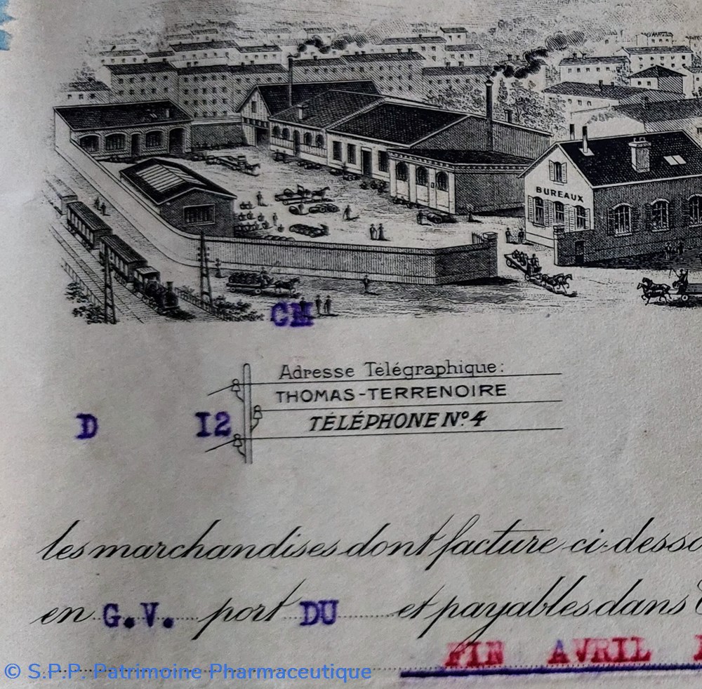 documents anciens facture j thomas et guinamand 7 mars 1917