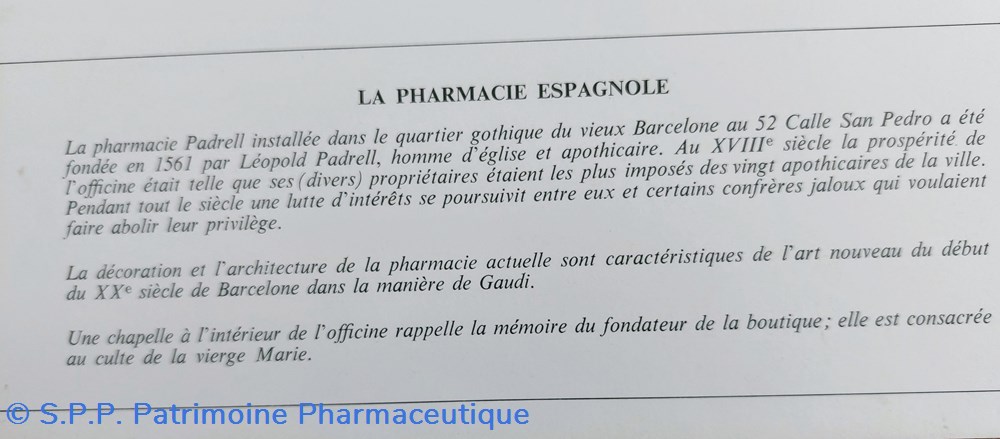 science la pharmacie espagnole lab roussel n15