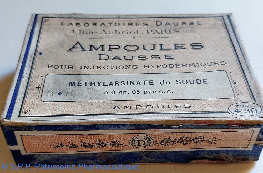 MÉTYLARSINATE DE SOUDE Ampoules DAUSSE 2 science pharmacie metylarsinate de soude ampoules dausse