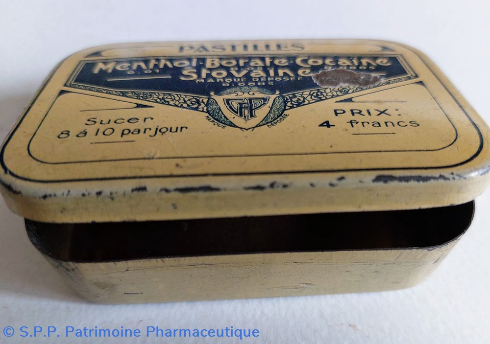 MENTHOL. BORATE. COCAÏNE. STOVAINE (Pastilles) 3 science menthol borate cocaine stovaine pastilles