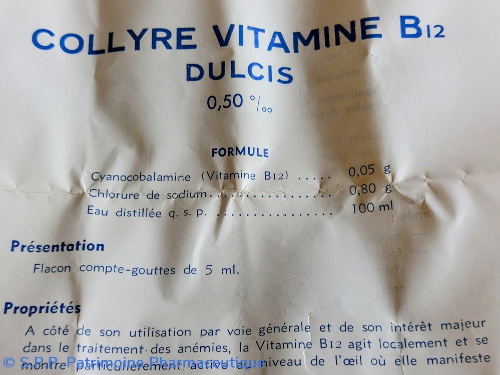 COLLYRE VITAMINE B12- 0.5 P. mille -DULCIS 7 science pharmacie collyre vitamine b12 0 5 p mille dulcis