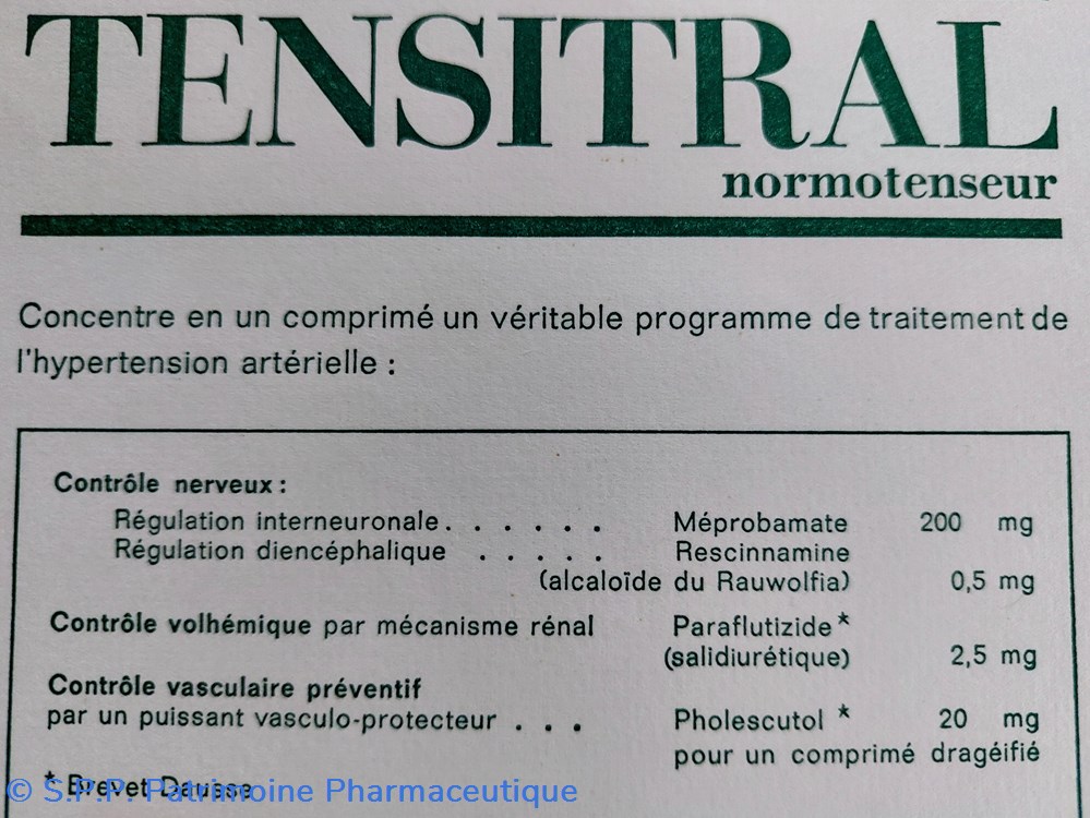 TENSITRAL Normotenseur Lab. Dausse 2 science pharmacie tensitral normotenseur lab dausse