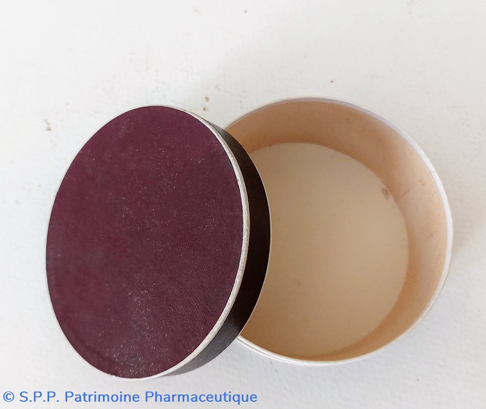 science pharmacie boite ronde en carton avec couvercle