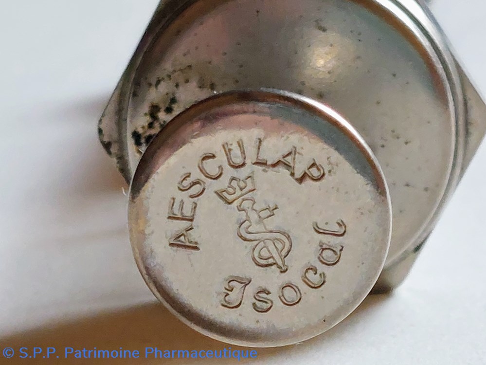 science pharmacie seringue en verre monture inox germany