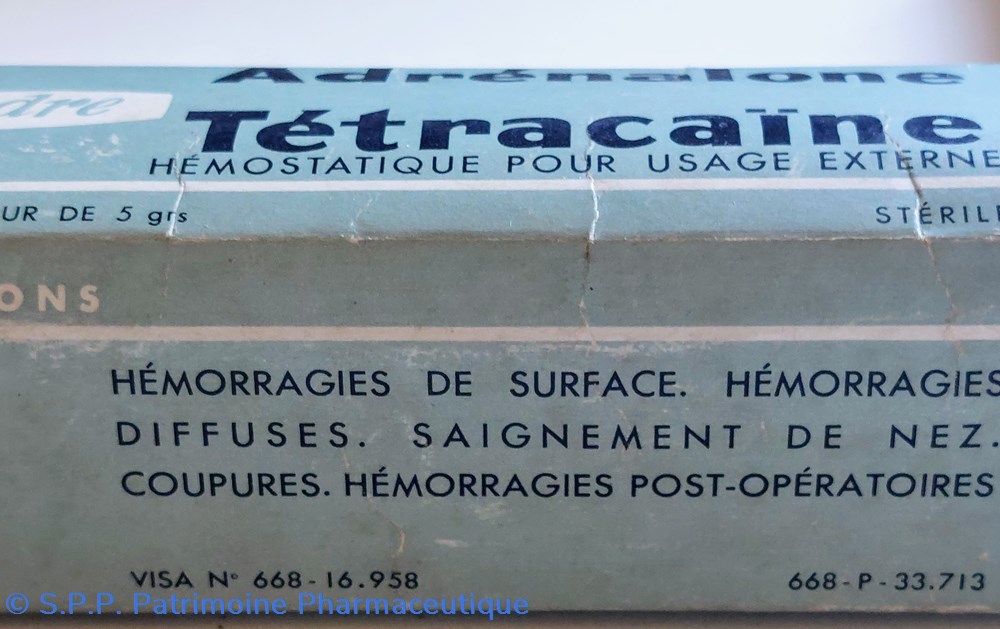 science pharmacie adrenalone tetracaine poudre