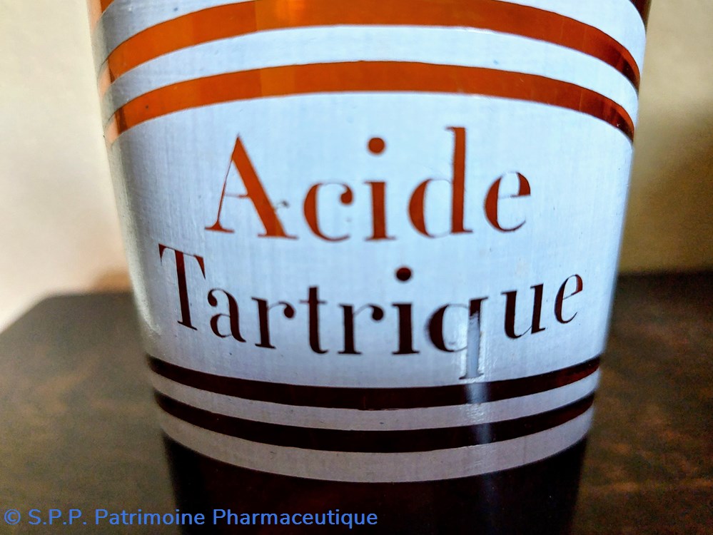science pharmacie sn acide tartrique bouteille verre ambre