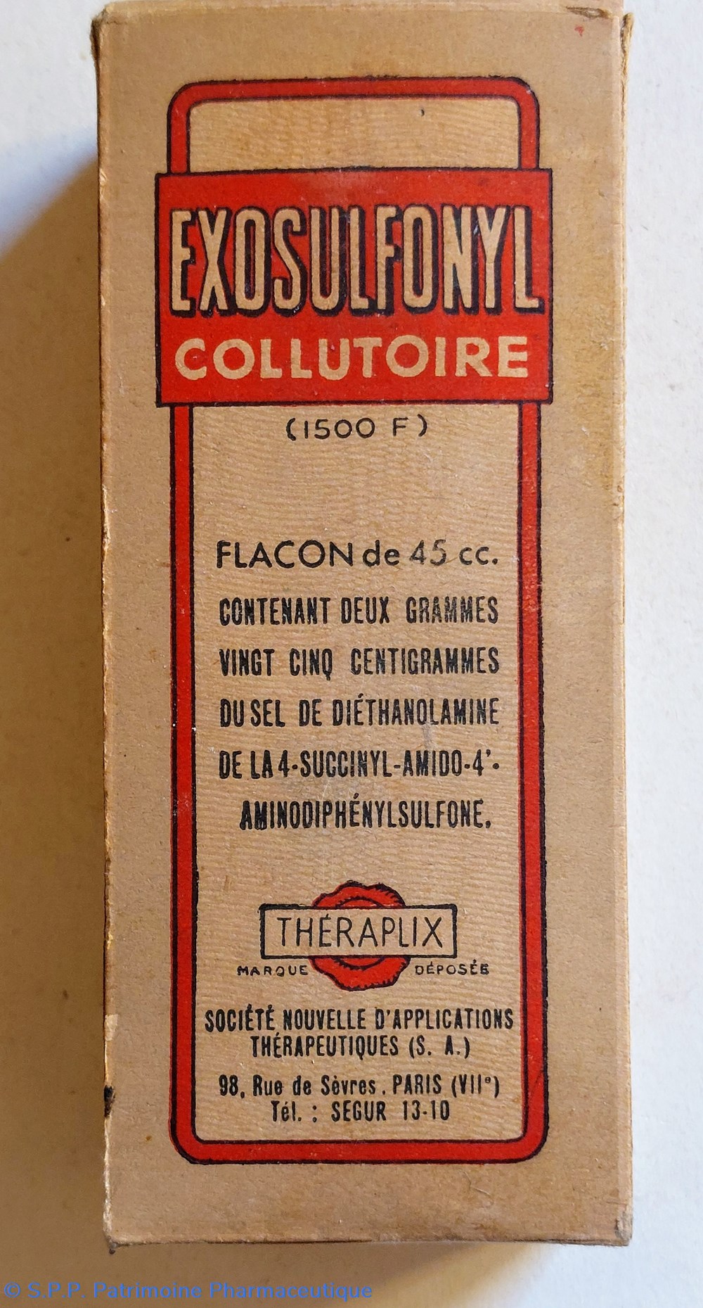 EXOSULFONYL COLLUTOIRE flacon 45 cc science pharmacie exosulfonyl collutoire flacon 45 cc
