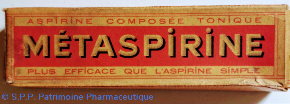 MÉTASPIRINE Syn Métacyline science pharmacie metaspirine syn metacyline