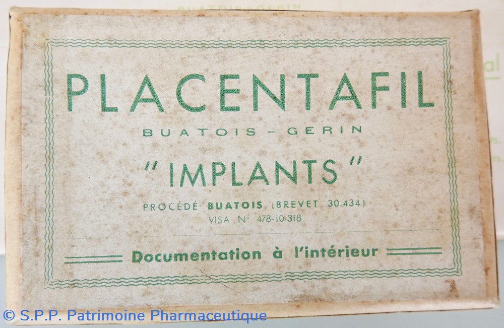 science pharmacie placentafil buatois gerin implants
