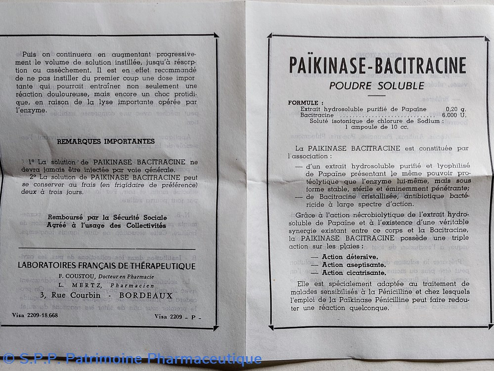 science pharmacie paikinase bacitracine poudre soluble