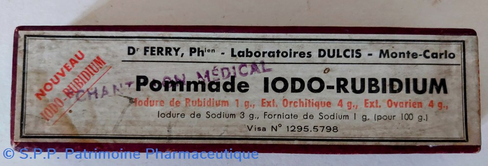 science pharmacie iodo rubidium pommade lab dulci6