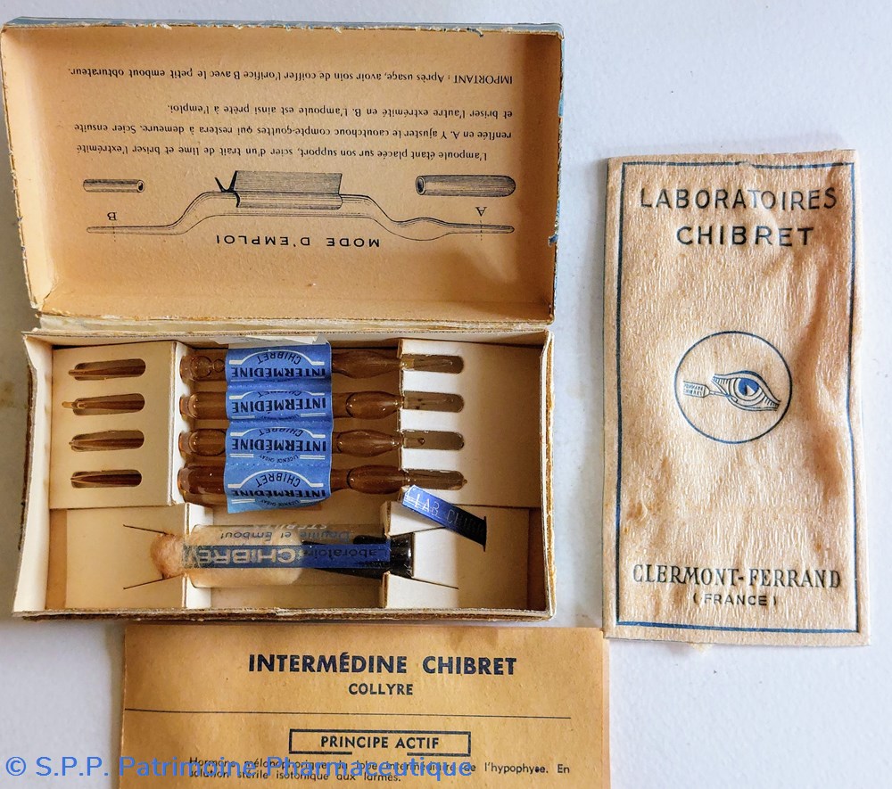 COLLYRE INTERMÉDINE CHIBRET Ampoules 4 science pharmacie collyre intermedine chibret ampoules