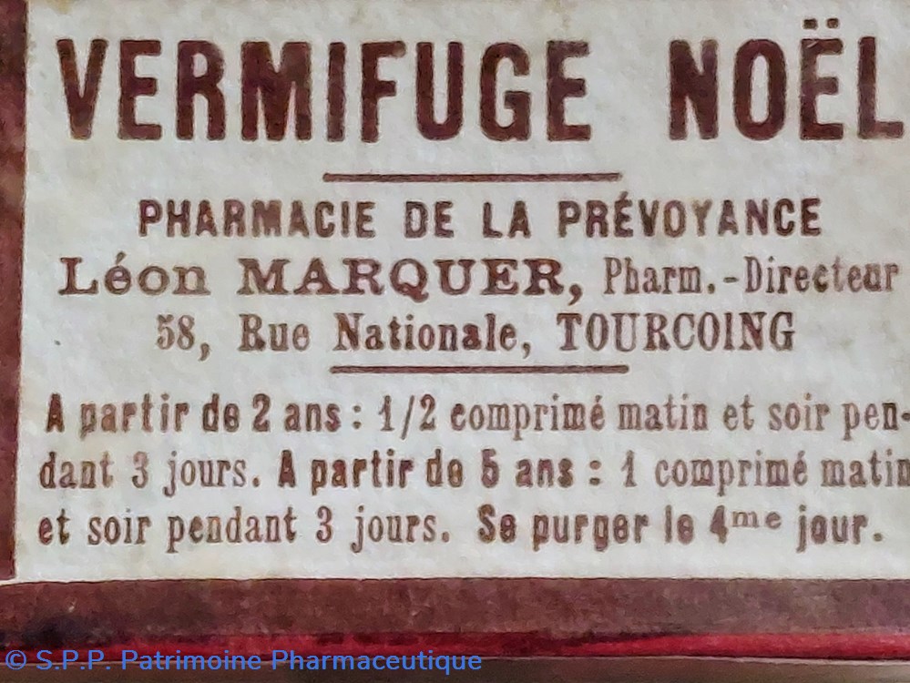 VERMIFUGE NOËL "MARQUER"-Pour enfants 6 science pharmacie vermifuge noel marquer pour enfants