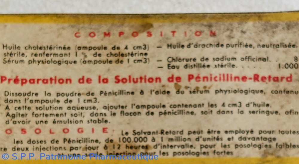 science pharmacie solvant retard a huile cholesterinee