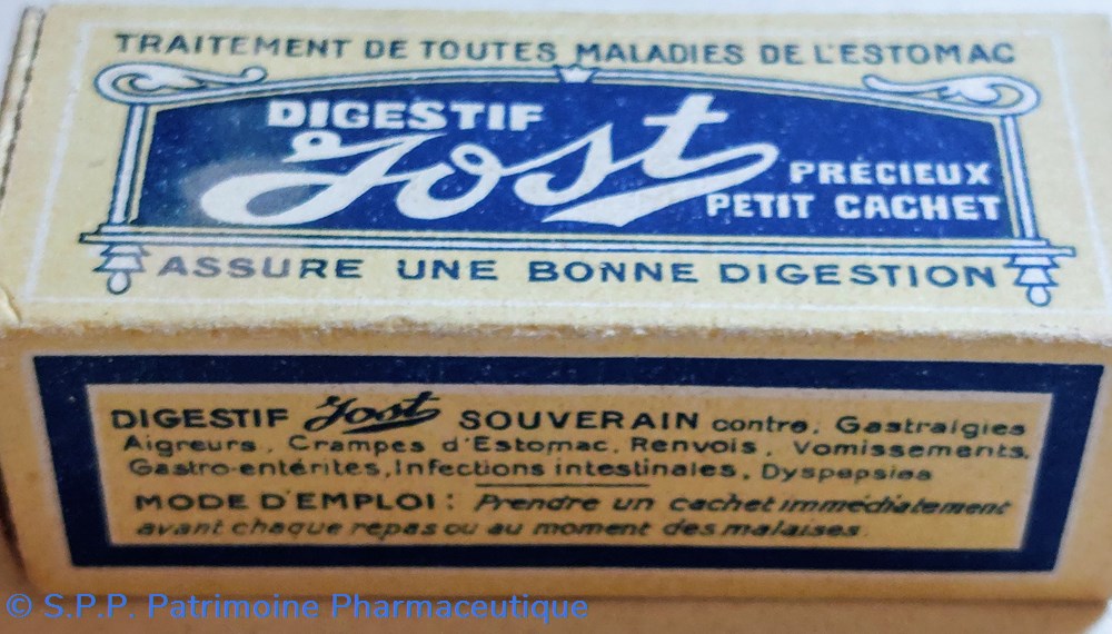 DIGESTIF JOST Petit modèle 12 Cachets 7 science pharmacie digestif jost petit modele 12 cachets