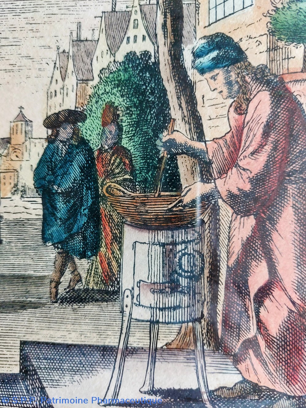 Gravure "Le PHARMACIEN" 2 science gravure le pharmacien
