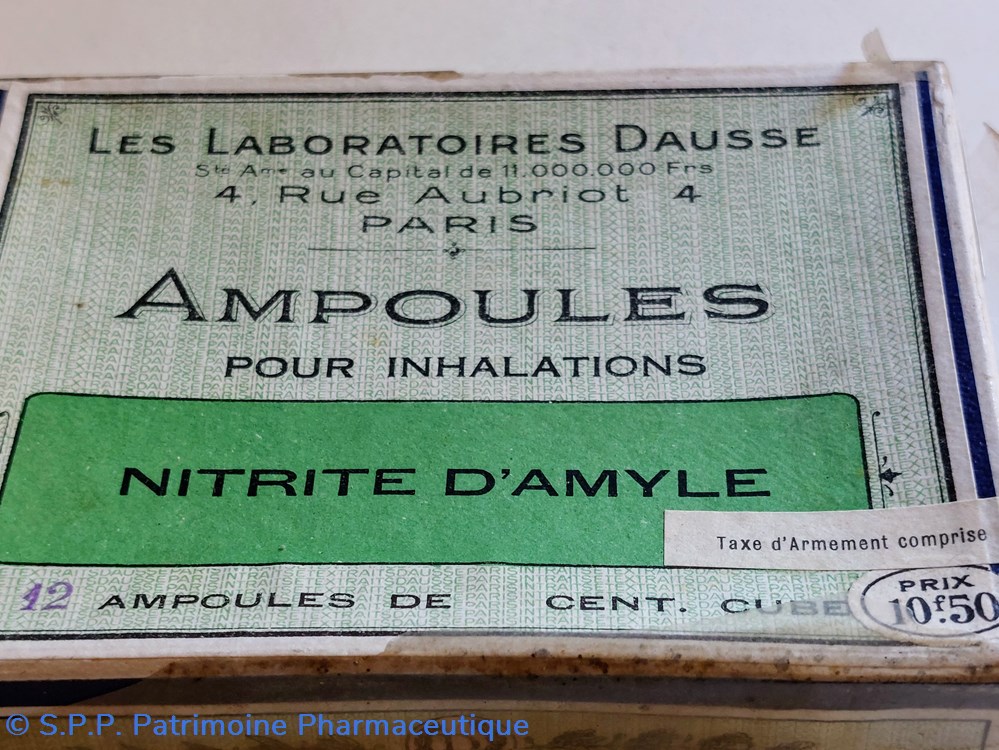 NITRITE D'AMYLE 12 Ampoules DAUSSE 3 science pharmacie nitrite amyle 12 ampoules dausse
