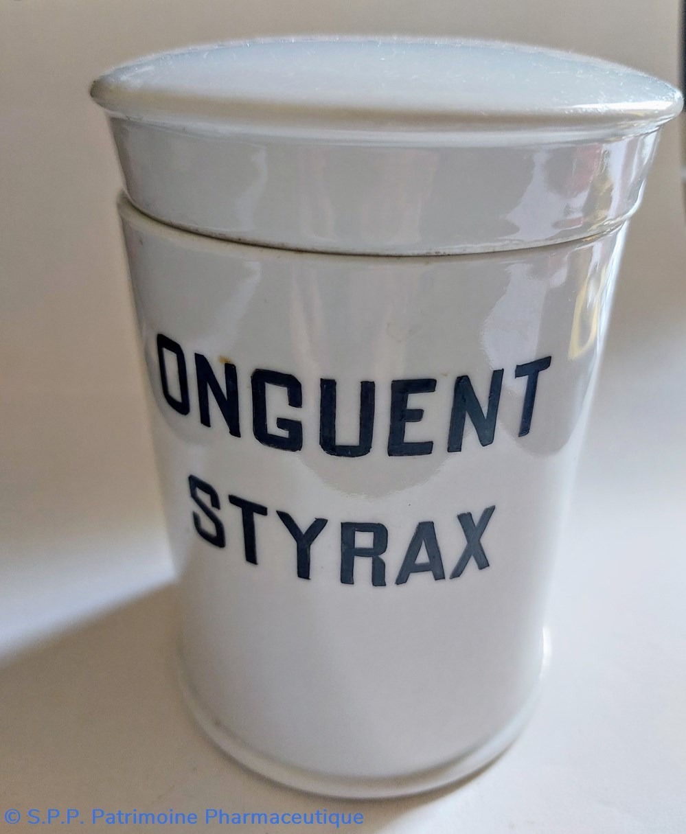 science onguent styrax pot de pharmacie