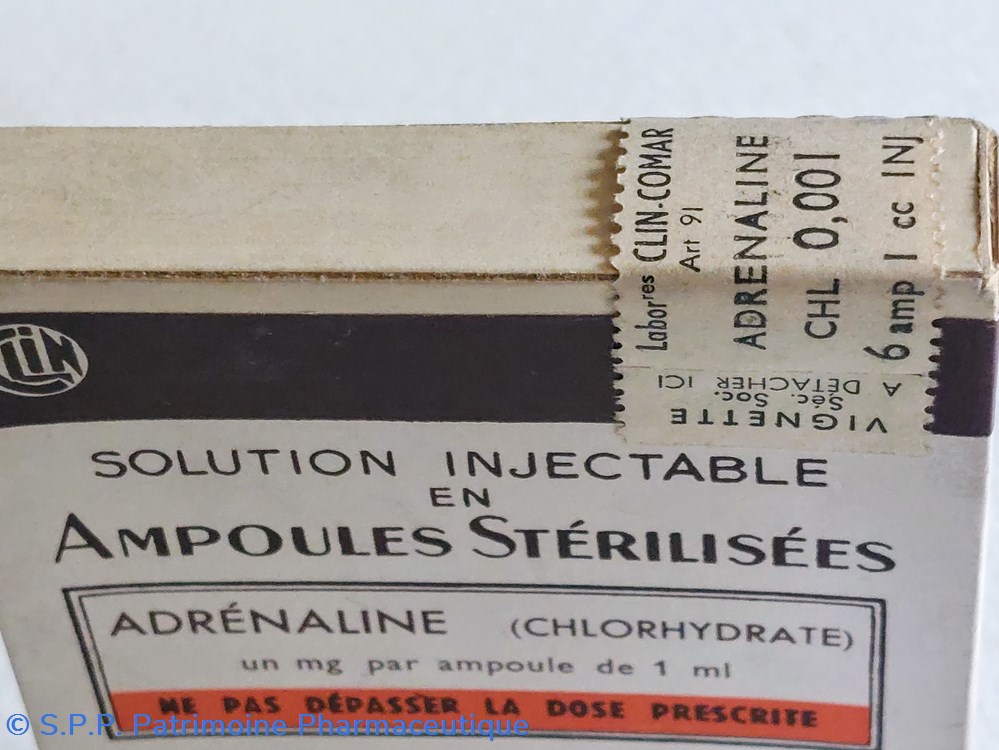 ADRÉNALINE ( Chlorhydrate) 6 ampoules 1 mg 4 science pharmacie adrenaline chlorhydrate 6 ampoules 1 mg