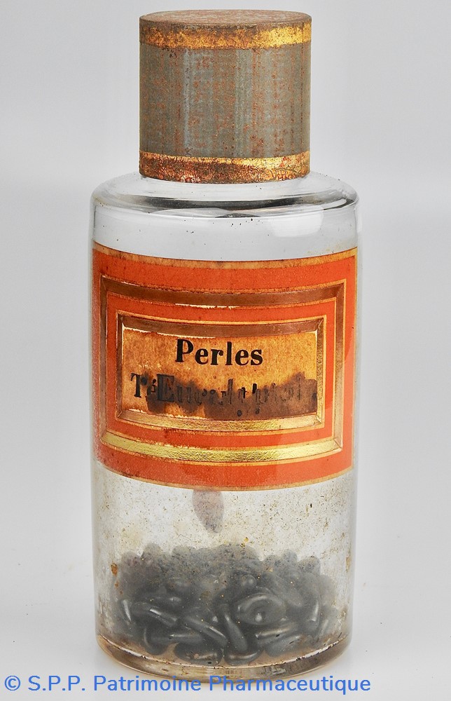 Flacon en verre petit modèle Pharmacie RAVASSE science flacon en verre petit modele pharmacie ravasse