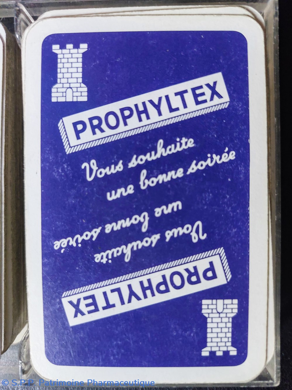 objets publicitaires prophyltex 2 jeux de 54 cartes a jouer