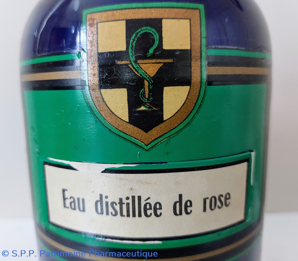 Bleu / Bouteille 23.5 cm Eau distillée de rose 2 science pharmacie bleu bouteille 23 5 cm eau distillee de rose
