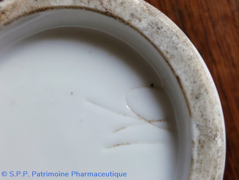 science pharmacie pot a onguent ceramique extr de jusquiame