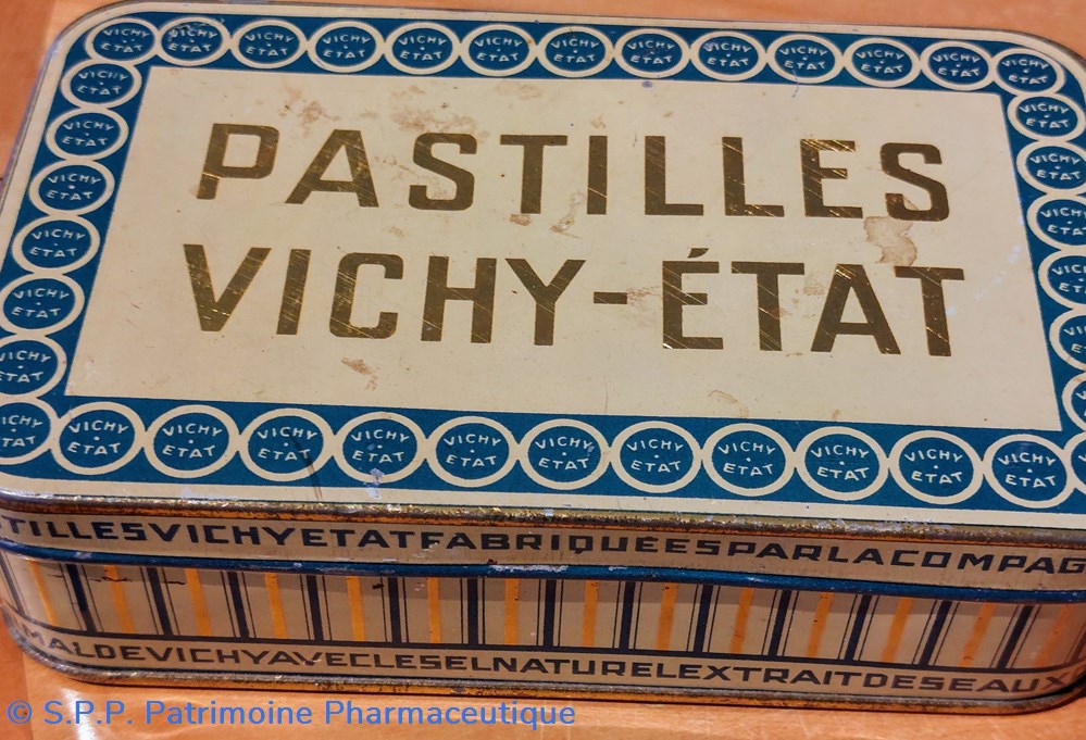 science pharmacie pastilles vichy etat boite metallique
