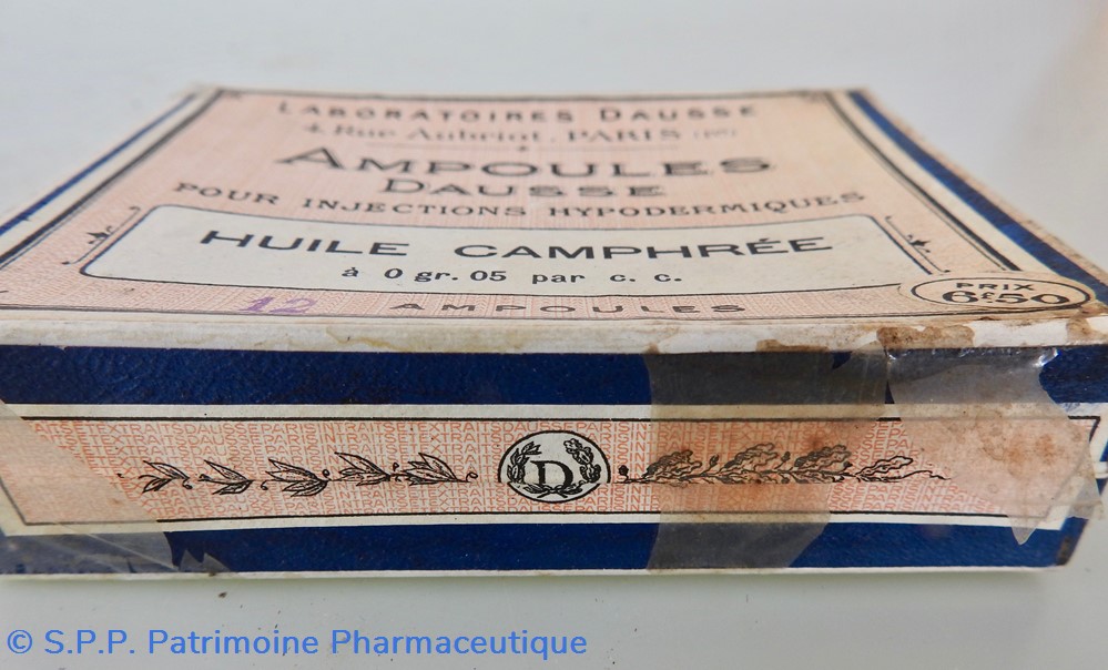HUILE CAMPHRÉE Ampoules science pharmacie huile camphree ampoules