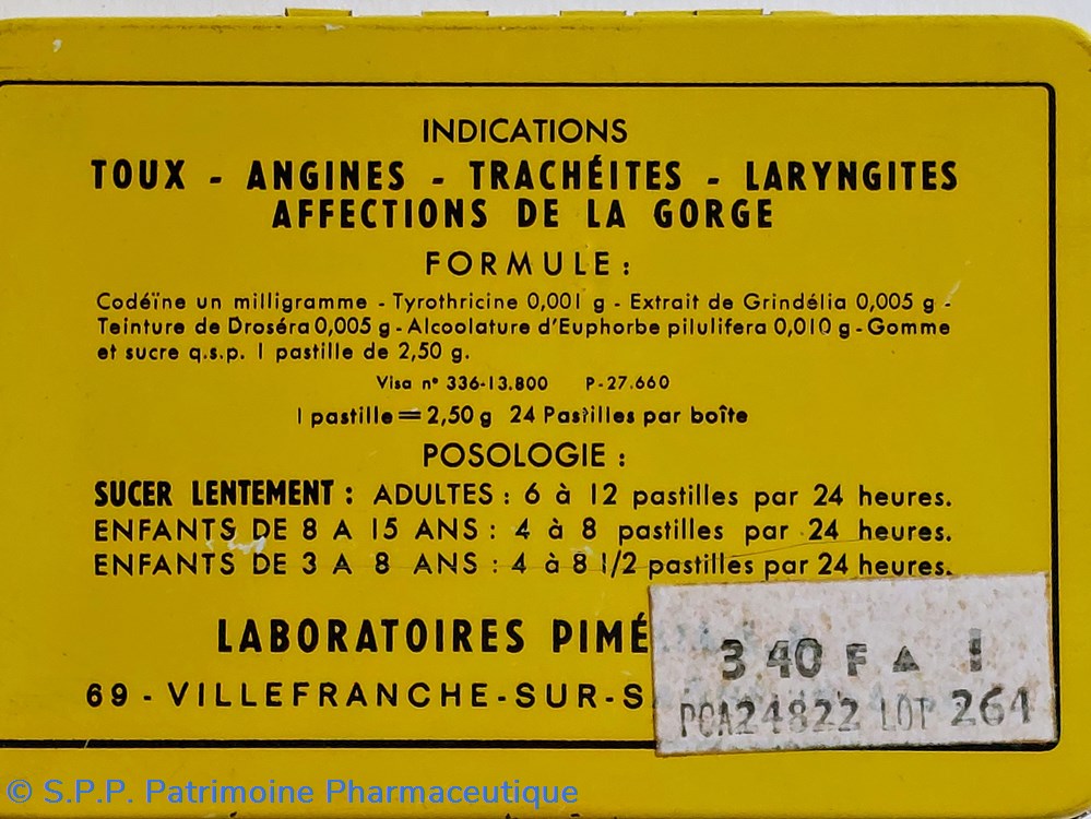 science codethricine pastilles