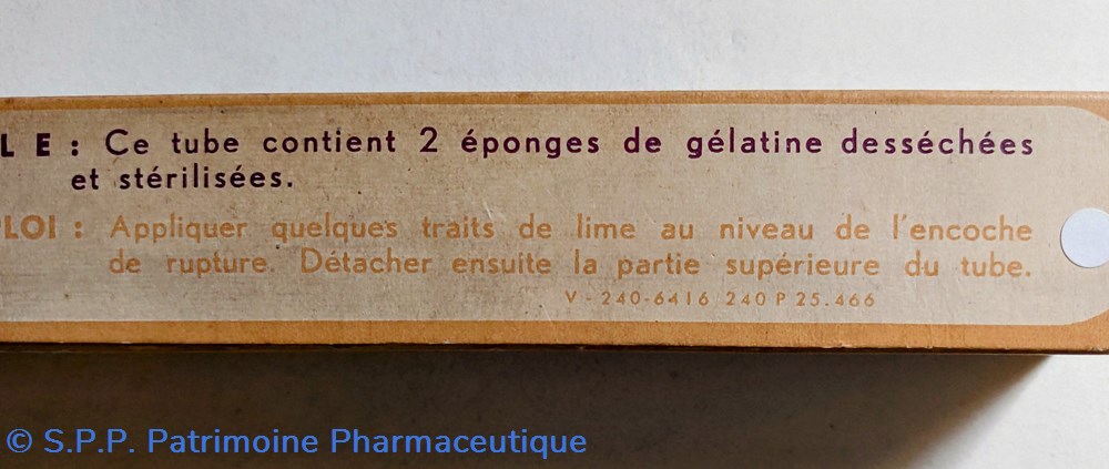 science pharmacie spongel roussel hemostase locale