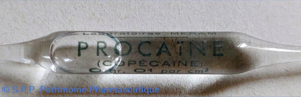 science pharmacie procaine copecaine ampoules meram