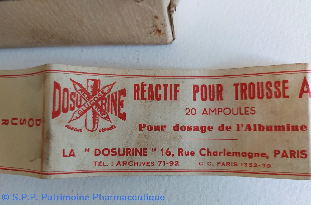 La DOSURINE Réactif pour la Trousse A science pharmacie la dosurine reactif pour la trousse a