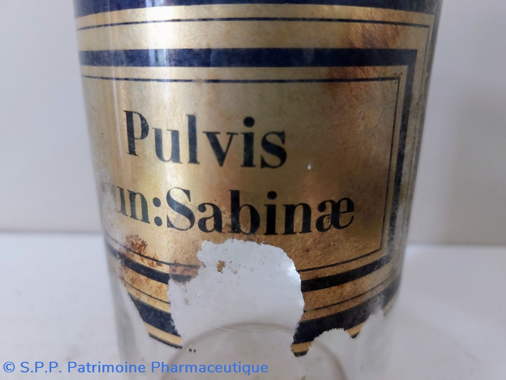 Pulvis Jun:Sabinæ Flacon de pharmacie 5 science pulvis jun sabin flacon de pharmacie