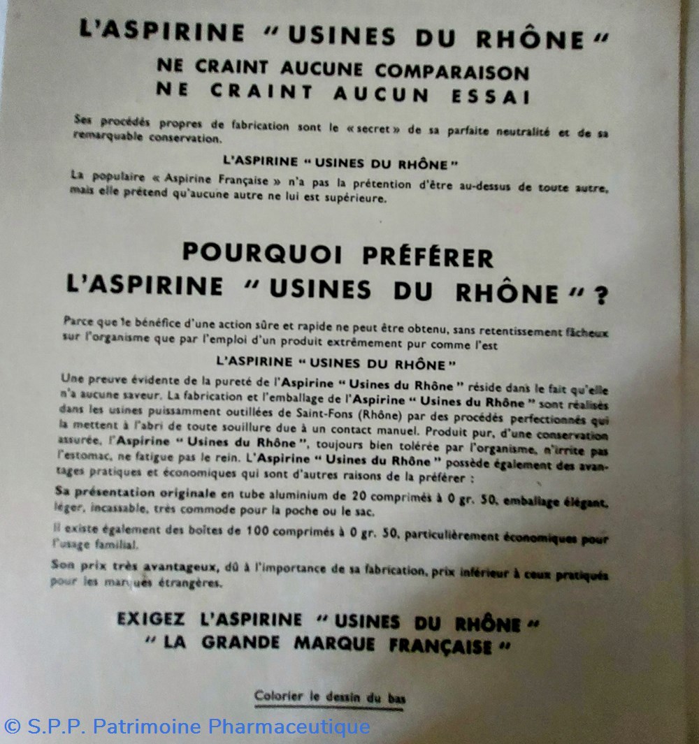 objets publicitaires fiches de provinces a colorier aspirine